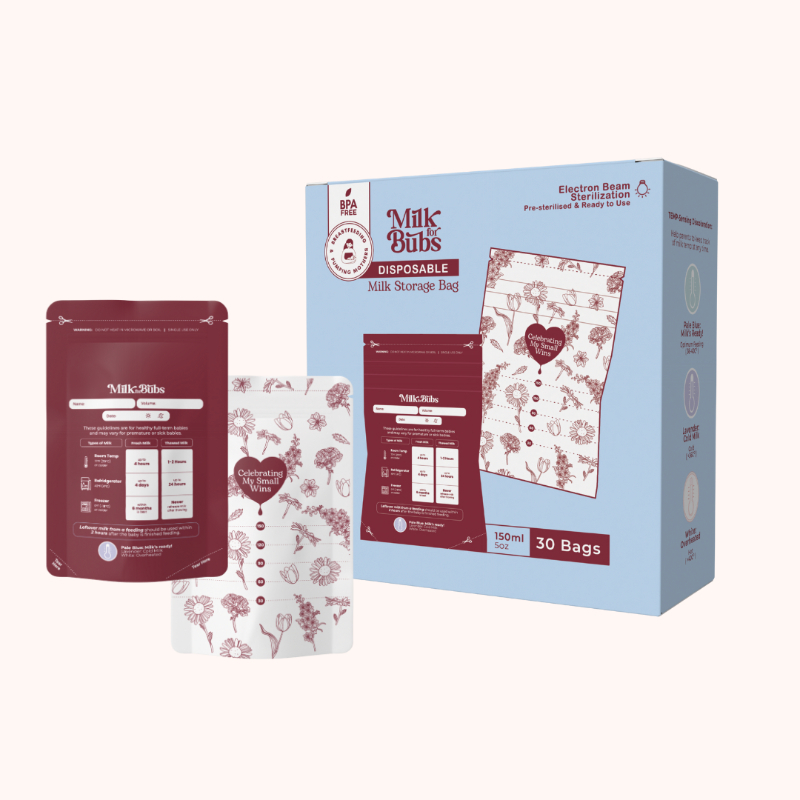 Milk For Bubs Disposable Milk Storage Bag With Storage Guidelines